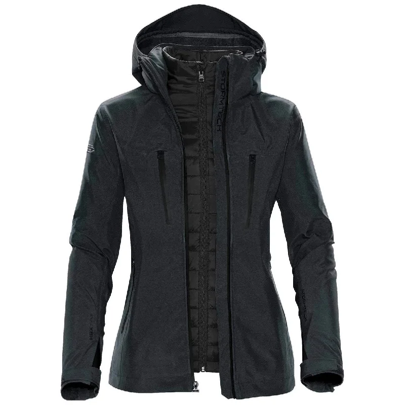 Women's Trendy Apparel Stormtech Women's Charcoal Twill/Black Matrix System Jacket