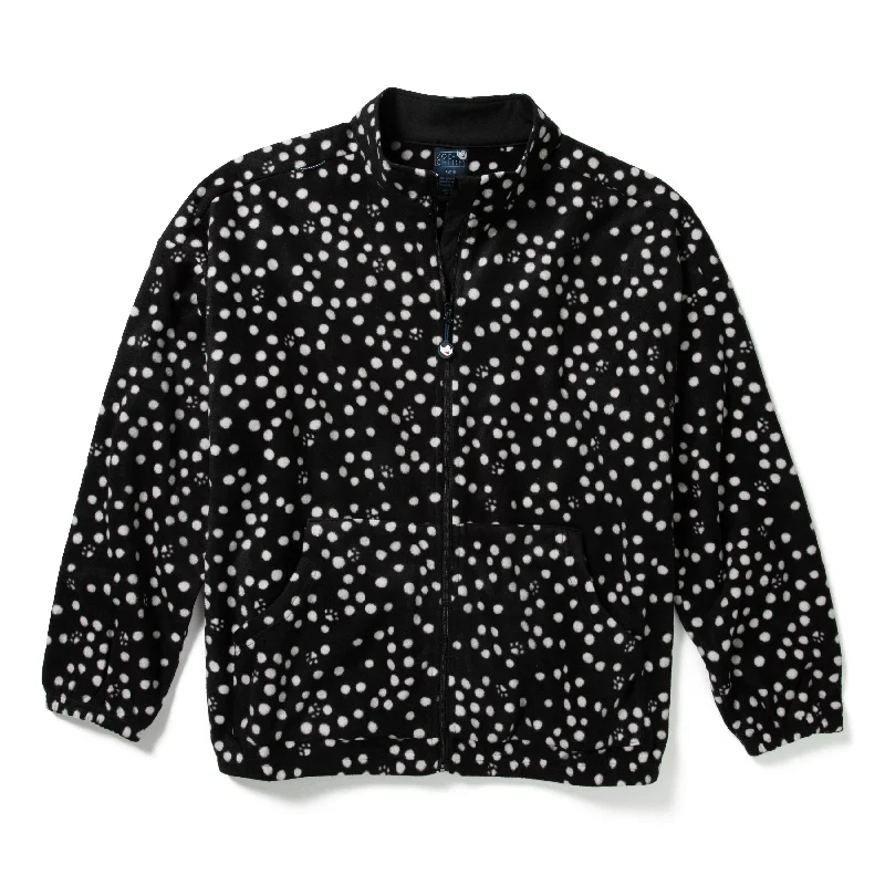 Seasonal Trends Zoe+Chloe Boxy Fit Printed Fleece Jacket - I See Spot