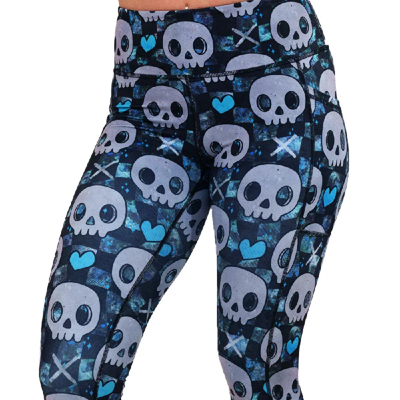 Relaxed Fashion Emo Skulls Leggings