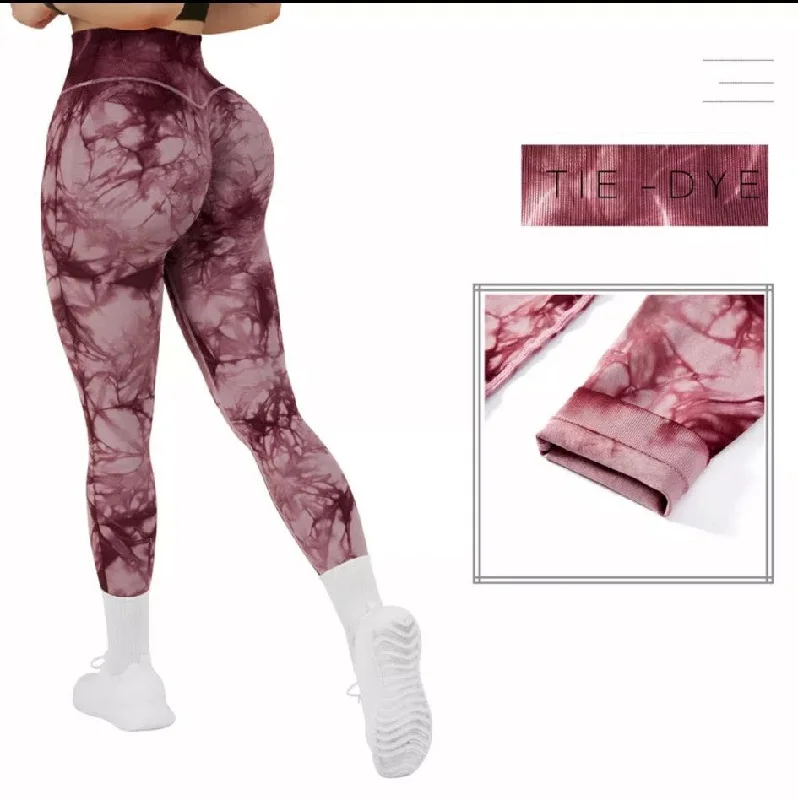 Sales For Clothes Maroon Tie Dye Legging