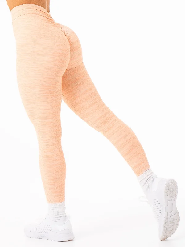 Fashionable Dresses for Women NKD V Scrunch Leggings - Blush Marl