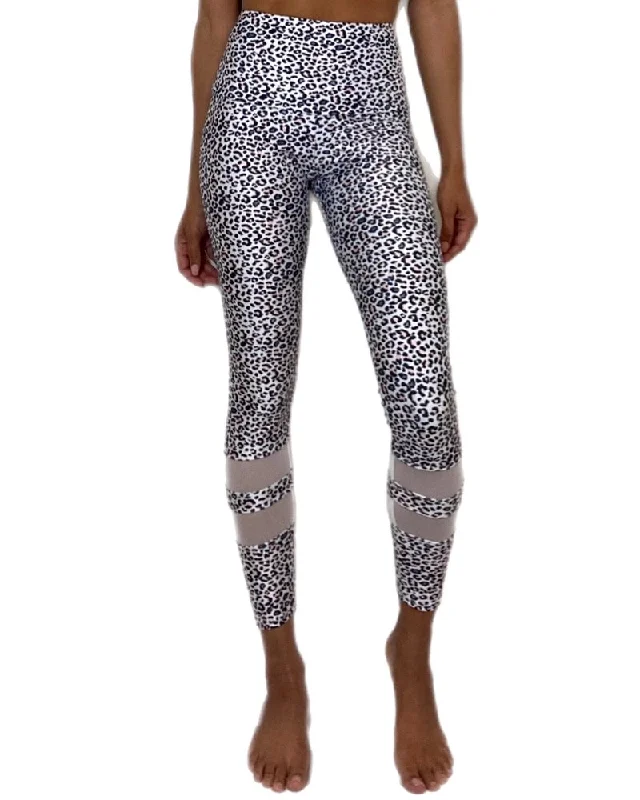 Free Spirited Fashion Onzie Midi Racer Leggings Little Leopard 2306