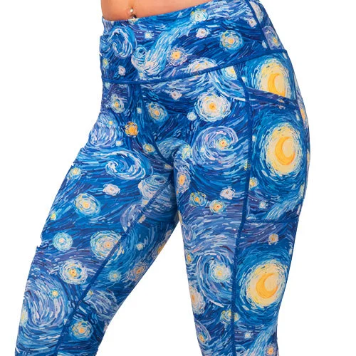 Relaxed Style Starry Night Leggings