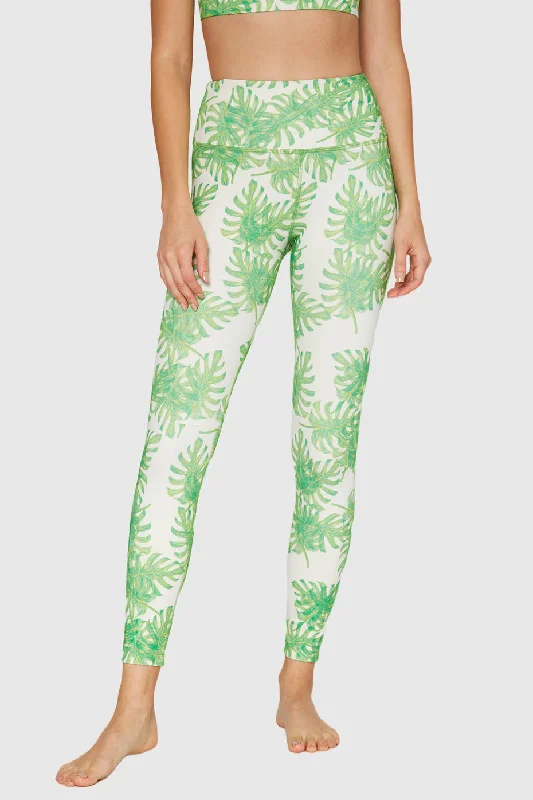 Premium Fabrics Tropical Leaf Leggings